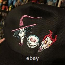 Vtg 90s Disney Nightmare Avant Noël Promo Snapback Hat Cap Lock Shock