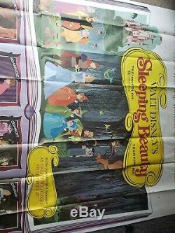 Vtg Orig. Sleeping Beauty Disney 6 Fiche Affiche Du Film (77x77) # R70 / 124 R1970