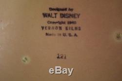 Walt Disney 1940 Fantasia Vernon Fours Poterie Goldfish Bol Vase Saumon Pâle