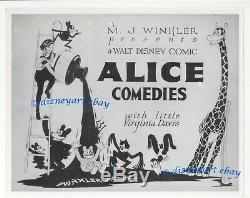 Walt Disney Alice Original Cartoon 1920 Théâtre De Still Lobby Carte Mj Winkler