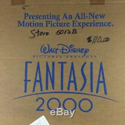 Walt Disney Fantasia 2000 Movie Standee Display Vidéo Store Mickey Mouse Nouveau