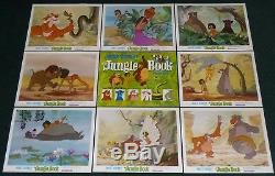 Walt Disney Le Livre De La Jungle R 1978 Carte Originale Film Hall Set Of 9 Mowgli