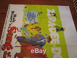 Walt Disney Song Of The 1-sh Sud Affiche Du Film Fn 40x30 Oncle Remus Angleterre