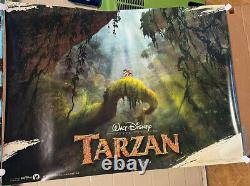 Walt Disney Tarzan Original Quad Affiche De Cinéma Minnie Driver Glenn Close Brian
