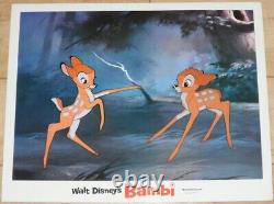 Walt Disney's Bambi (1975rr) Lot De 6 Cartes De Lobby
