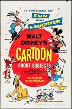 Walt Disney's Cartoon Short Sujets Une Feuille D'affiche De Film 27x41 Mickey 1971