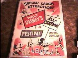 Walt Disneys Cartoon Festival Film Poster'53 Linge De Maison