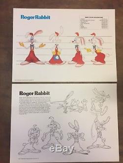 Who Framed Roger Rabbit Style Guide - 18 Fiches Modèles (walt Disney 1987)