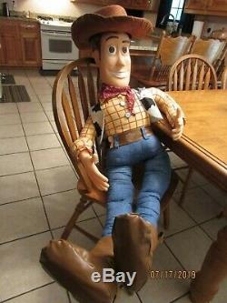 Woody Toy Story Poupée Grandeur Nature Rare 4 Pieds De Haut Vintage 1995, Disney, Promotionnel
